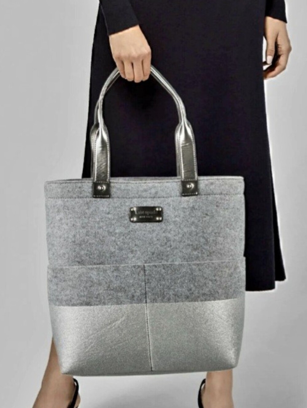Kate Spade Quinn Frosted Felt Tote
